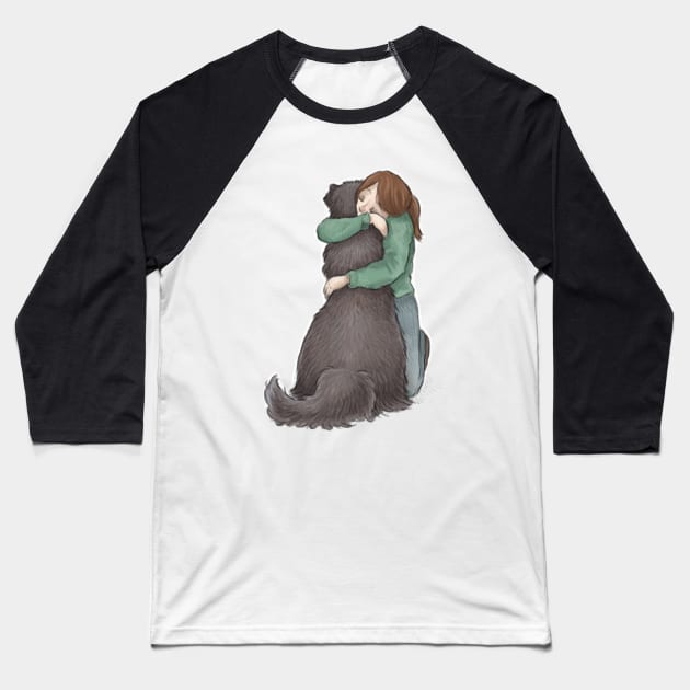 Big Dog Big Love Baseball T-Shirt by Elspeth Rose Design